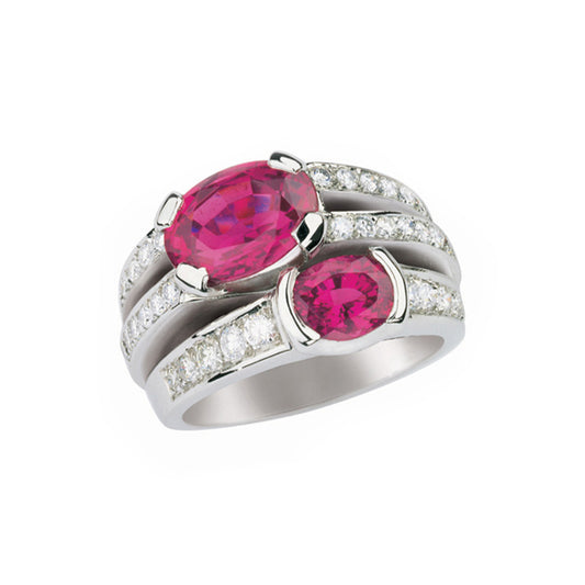 Bague Apori Saphir rose