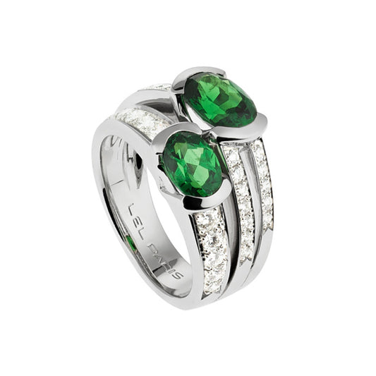 Bague Apori Grenats tsavorites
