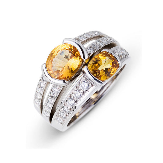 Bague Apori Saphir Jaune