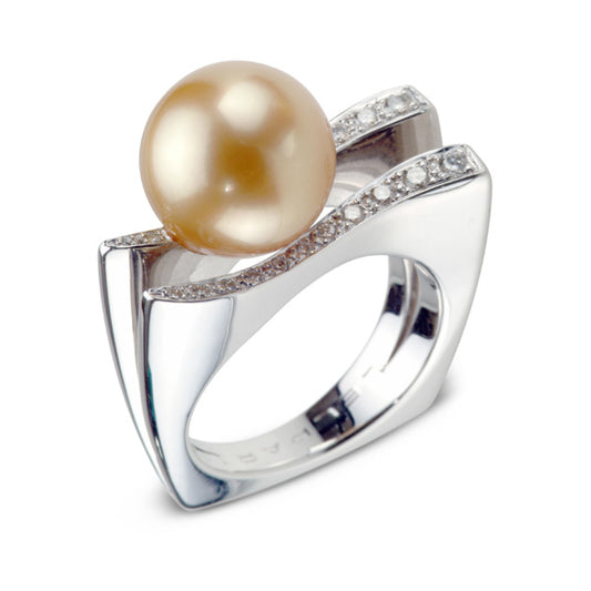 Bague Sinoé Perle Dorée