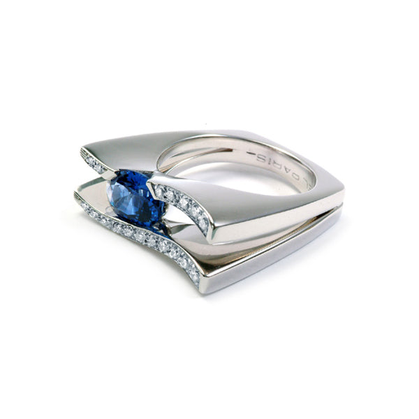 Bague Double Sinoé saphir