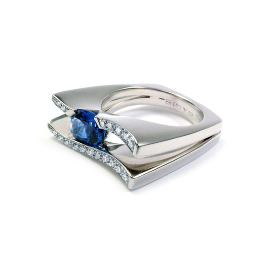 Bague Double Sinoé saphir
