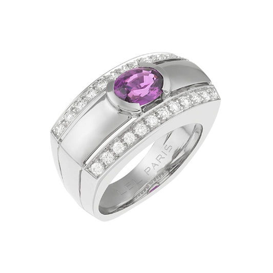Bague Barbara Saphir rose