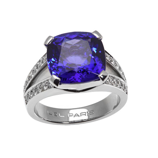 Bague double corps Tanzanite
