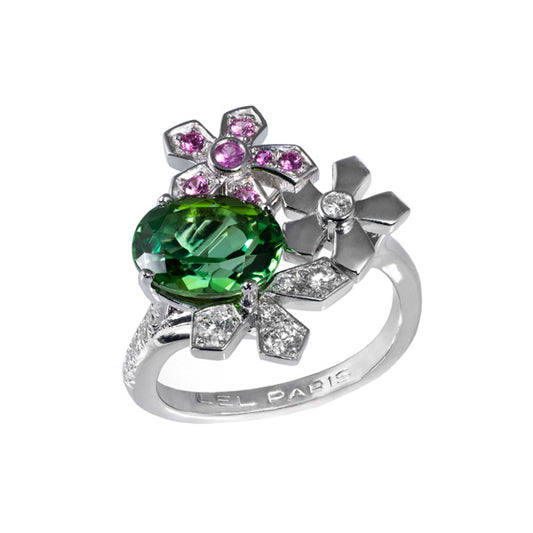Bague Multi Jasmin Tourmaline verte