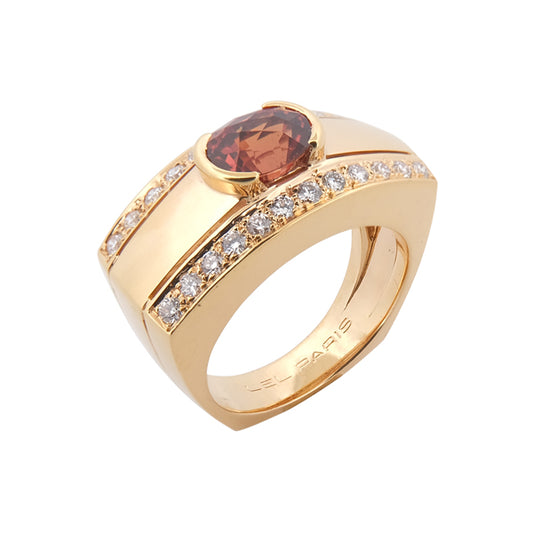 Bague Barbara Saphir orange