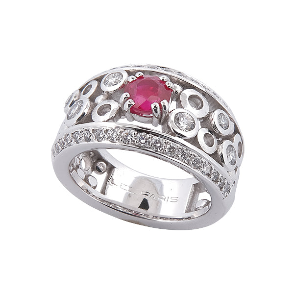 Bague Nuage Rubis