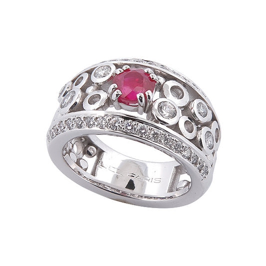 Bague Nuage Rubis