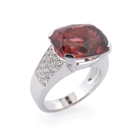 Bague Quatre Griffes Tourmaline Brune