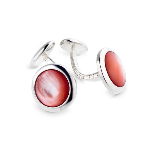 Boutons de manchettes Nacre rouge