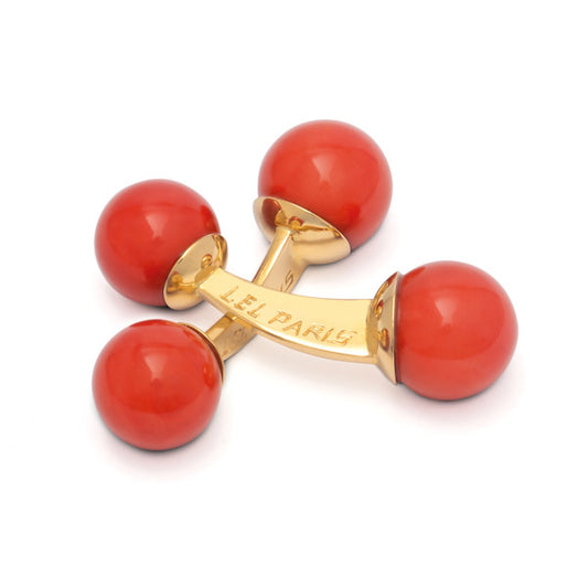 Boutons de manchettes Corail