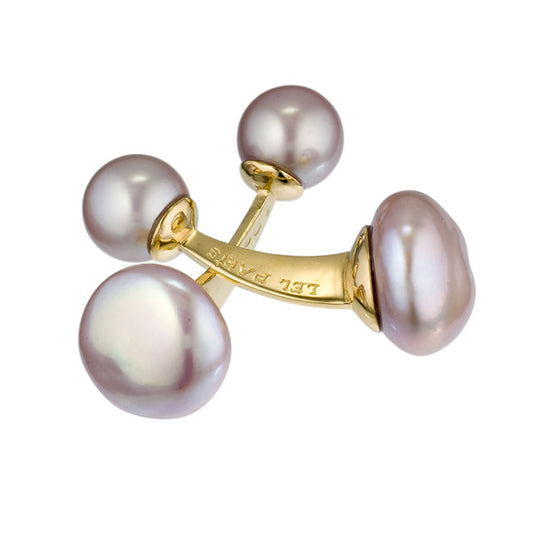Boutons de manchettes Perles roses