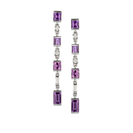 Pendantes ligne violettes