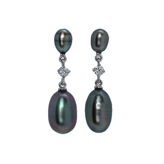 Boucles d'oreilles Romance Noires