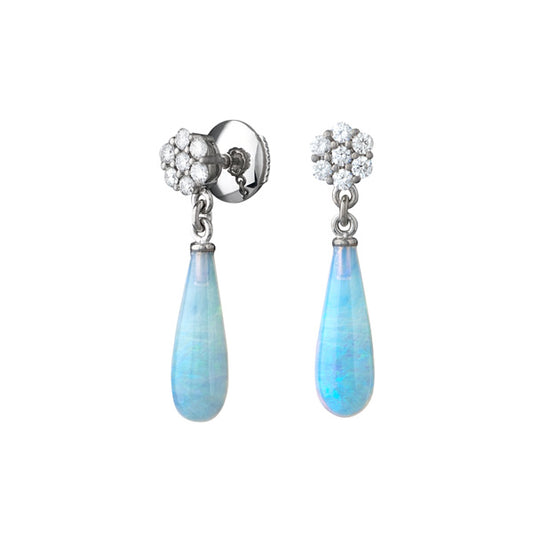 Boucles d'oreilles pampilles Opales