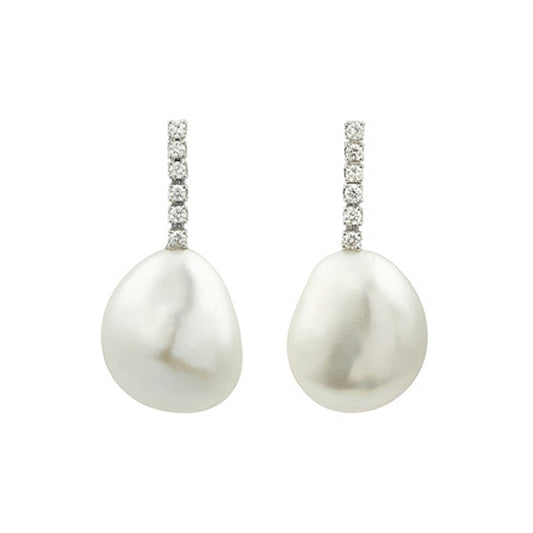Boucles d'oreilles Perles blanches