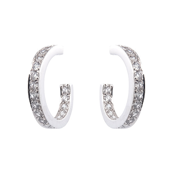 Boucles d'oreilles Créoles diamants