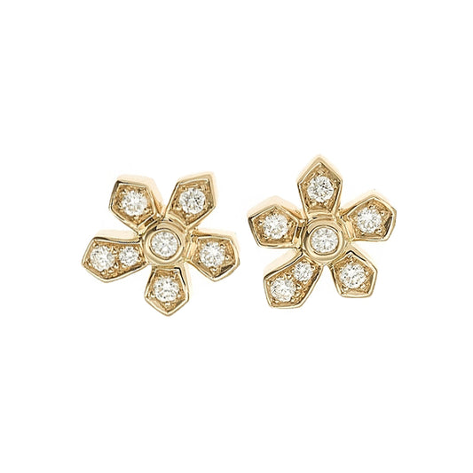 Puces d'oreilles Mini-Jasmin Diamants