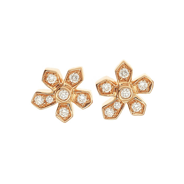 Puces d'oreilles Mini-Jasmin Diamants