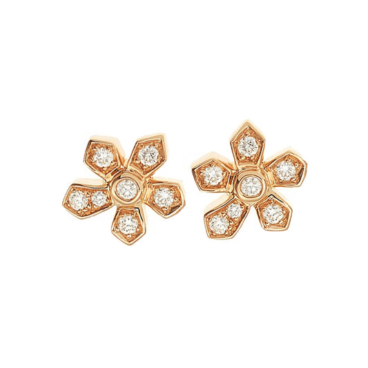 Puces d'oreilles Mini-Jasmin Diamants