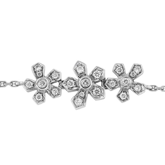 Bracelet Mini-Jasmin 3 Fleurs Diamants