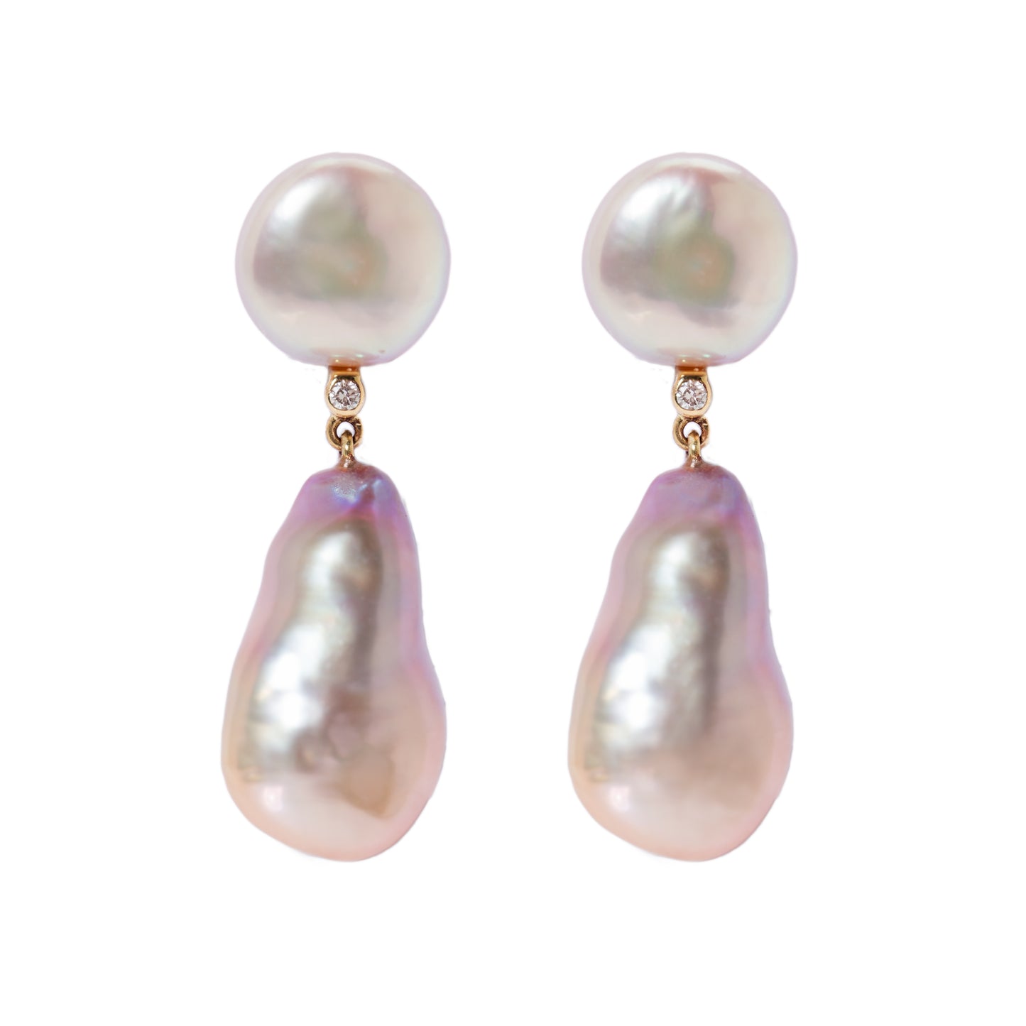 Boucles d'oreilles Romances Perles baroques