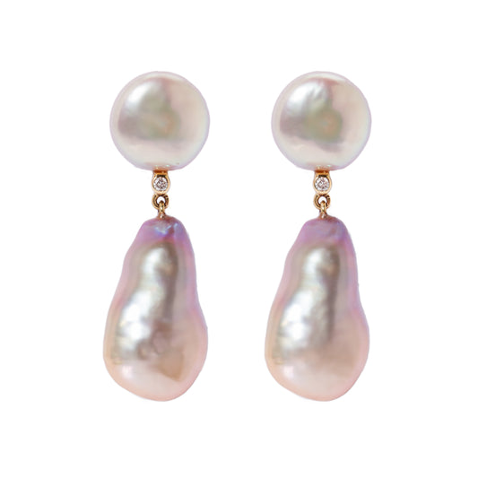 Boucles d'oreilles Romances Perles baroques