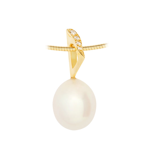 Pendentif Sinoé Perle diamants
