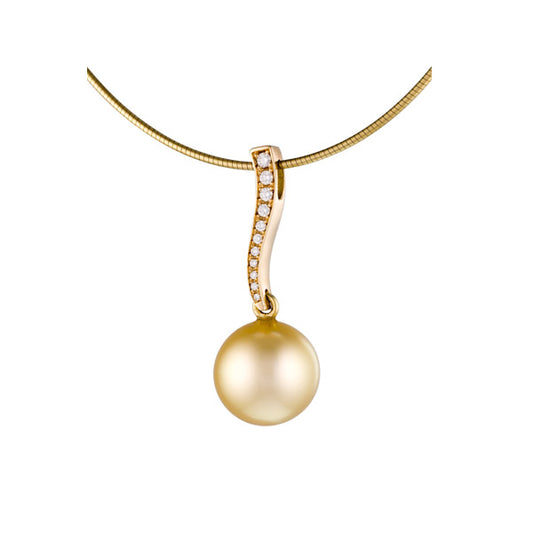 Pendentif Sinoé Perle dorée