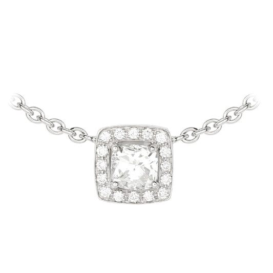 Collier coussin diamant