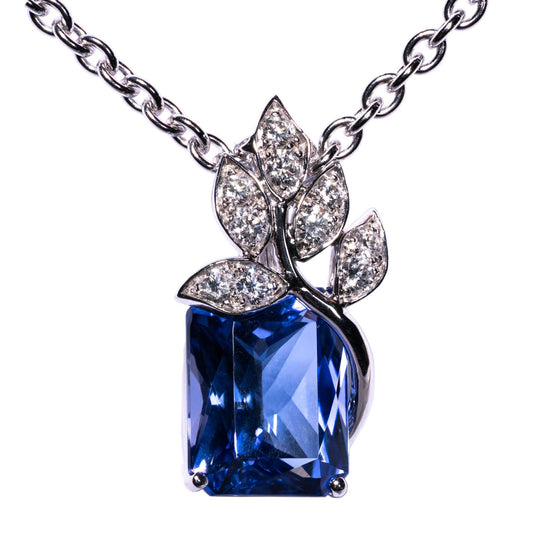 Pendentif Tanzanite 5 feuilles