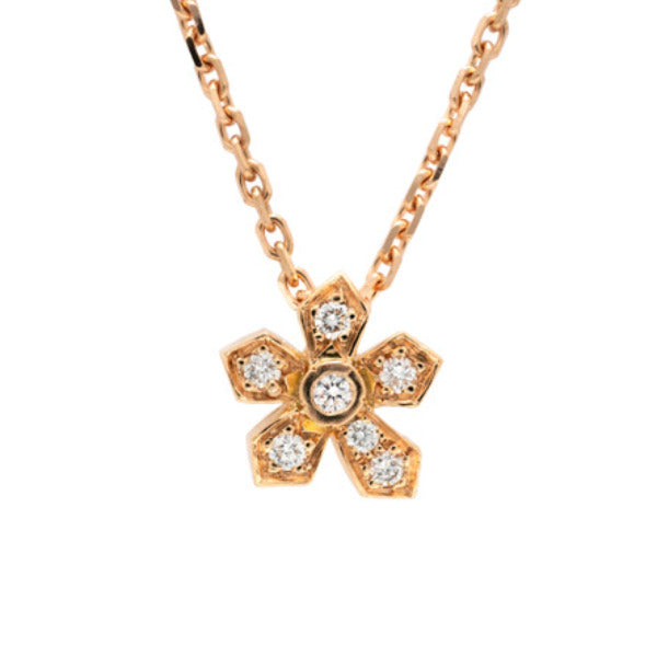Collier  Mini-Jasmin 1 Fleur diamants