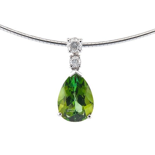 Pendentif Tourmaline verte