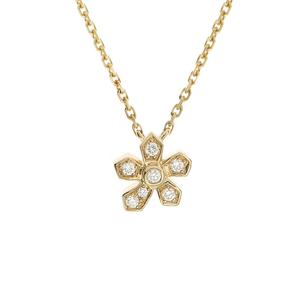 Collier  Mini-Jasmin 1 Fleur diamants