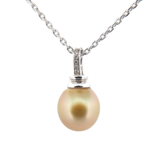 Pendentif Perle Dorée