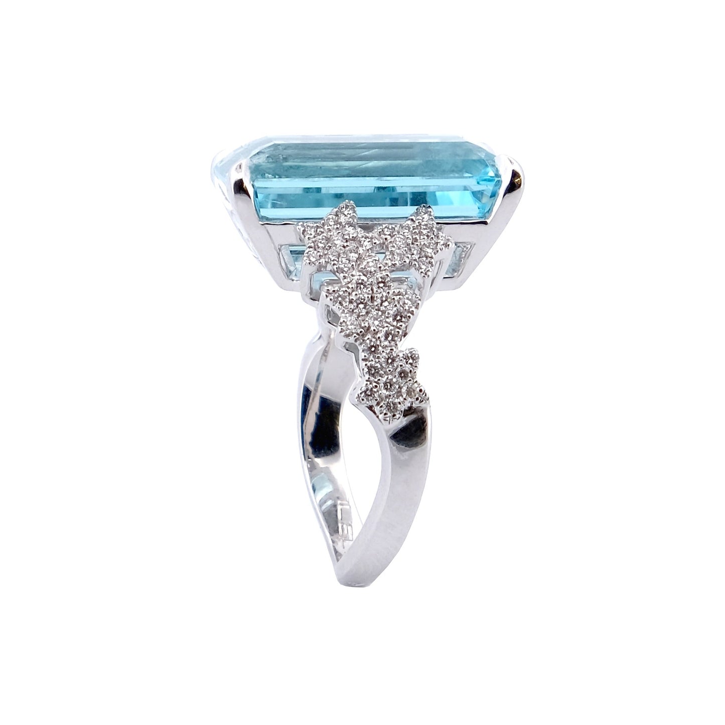 Bague Aigue-Marine Lierre