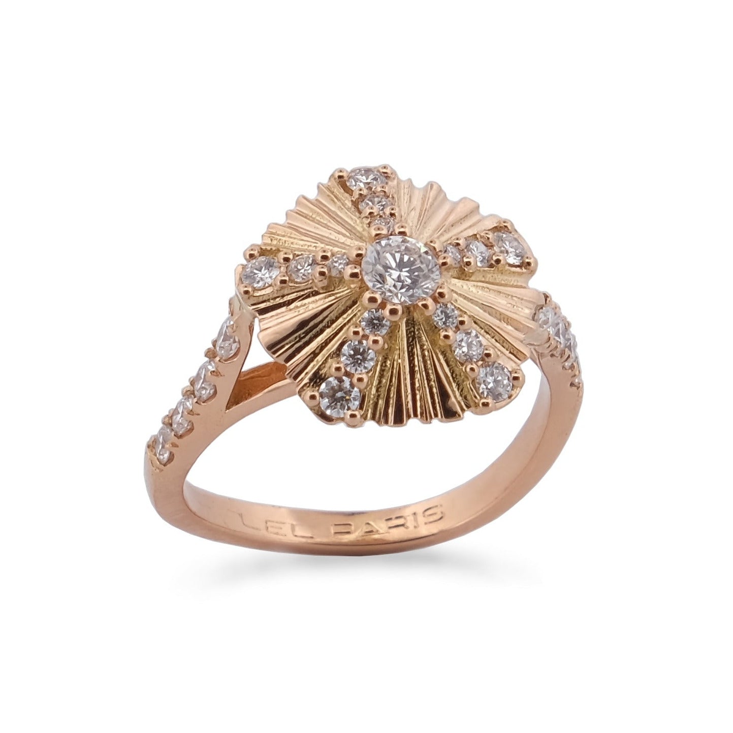 Bague Oursin Rose