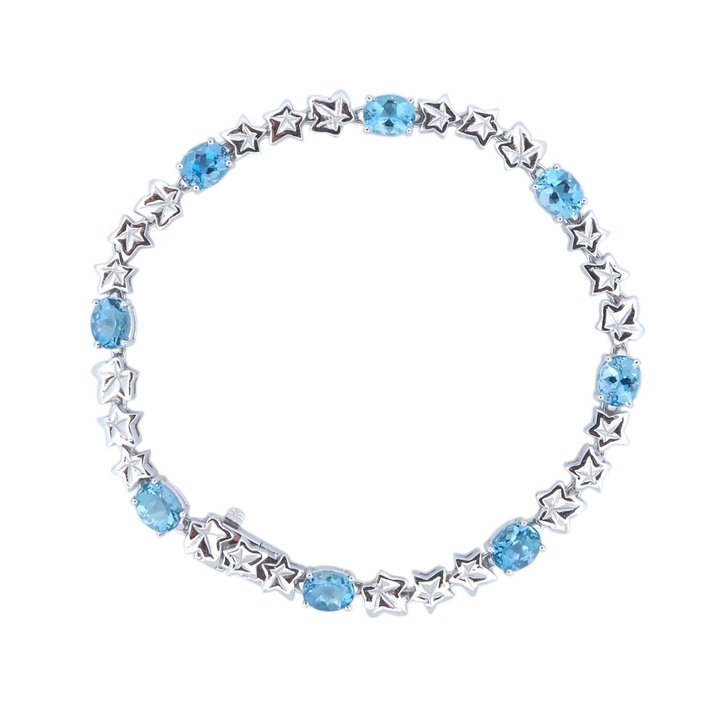 Bracelet Lierre aigue-marine