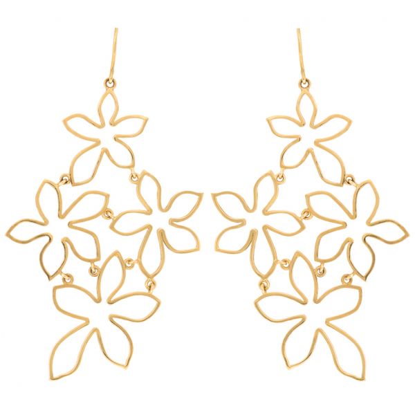 Boucles d'oreilles dentelle jasmin