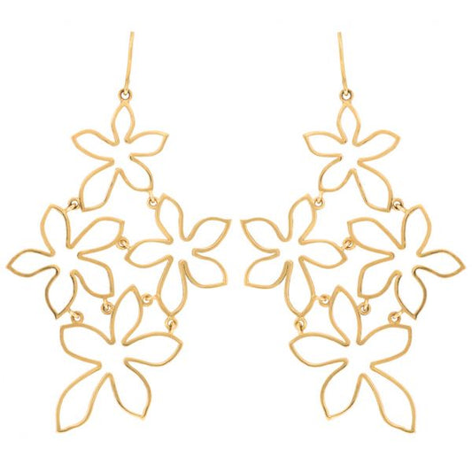 Boucles d'oreilles dentelle jasmin